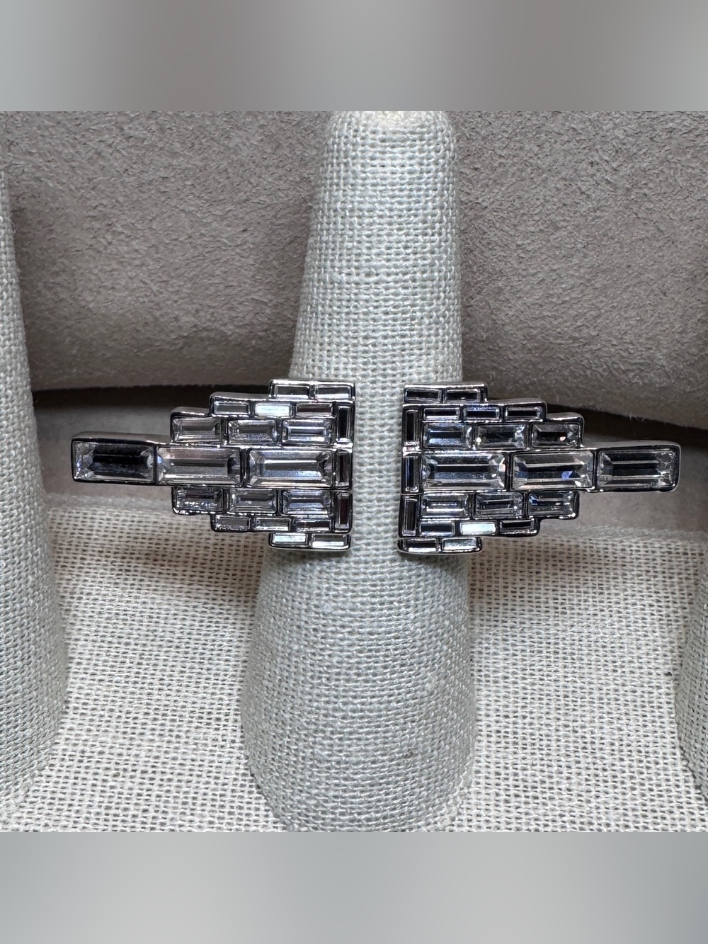 Signed Henri Bendel Art Deco Statement Ring - Size 7